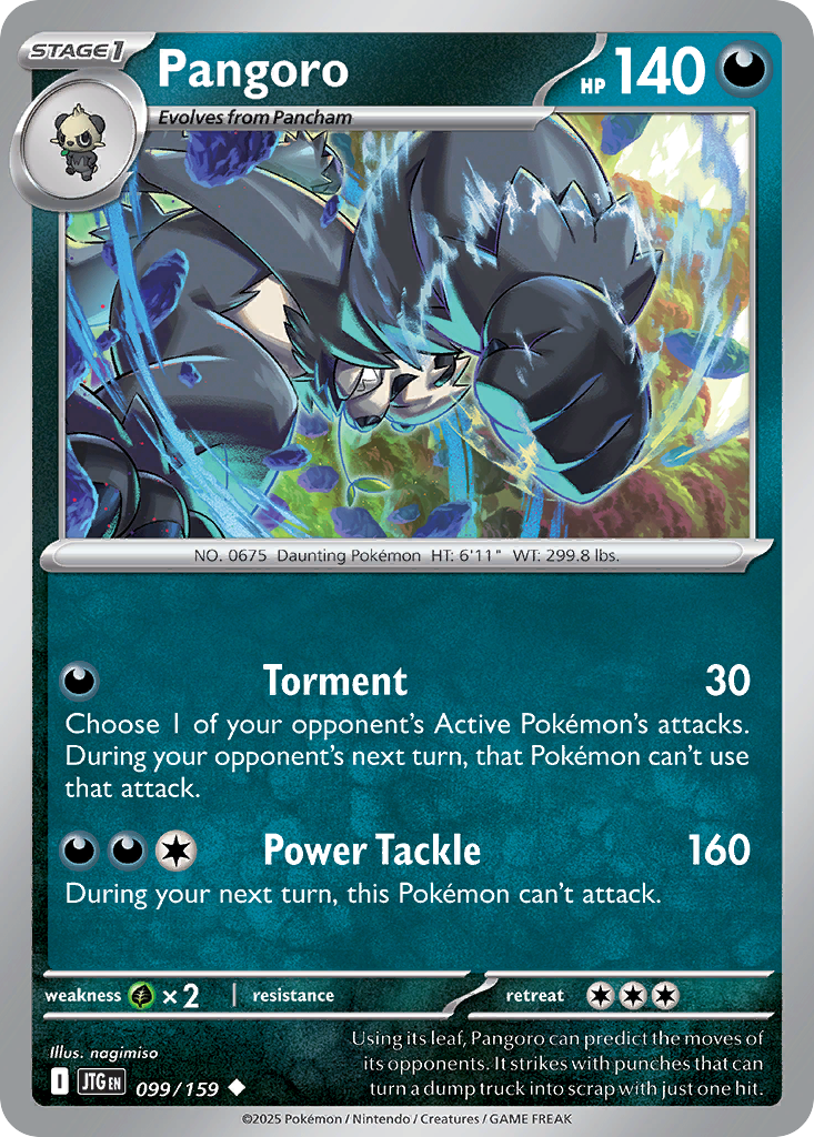 Pangoro 99 Journey Together Pokémon card