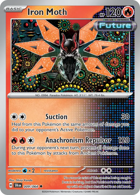 Iron Moth 9 Shrouded Fable Pokémon card