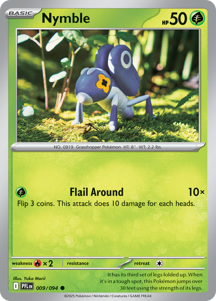 Nymble 9 Phantasmal Flames Pokémon card