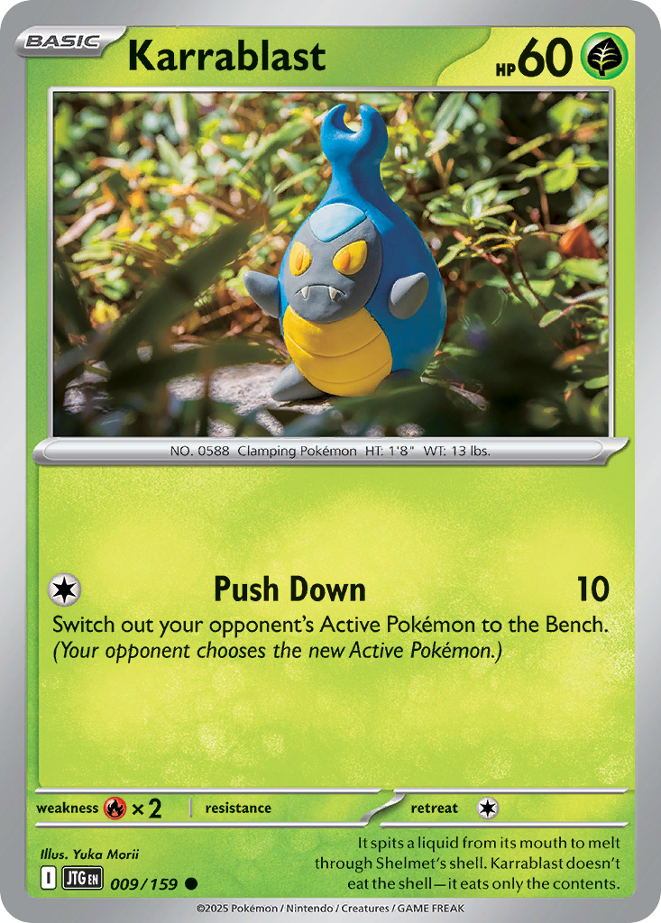 Karrablast 9 Journey Together Pokémon card