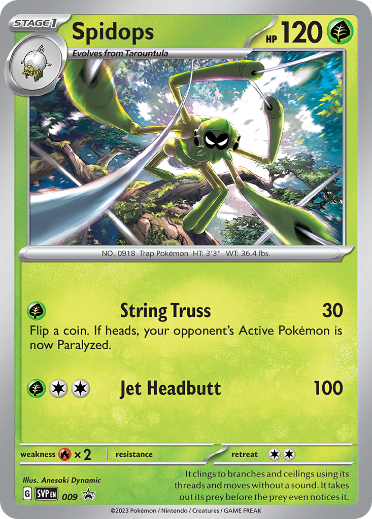 Spidops 9 Scarlet & Violet Black Star Promos Pokémon card