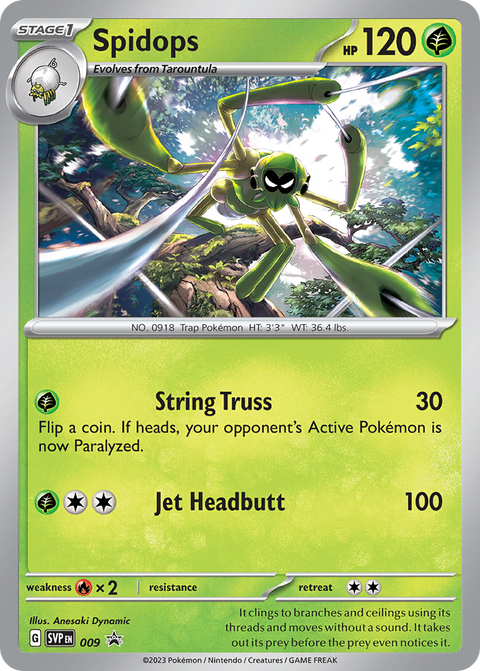 Spidops 9 Scarlet & Violet Black Star Promos Pokémon card