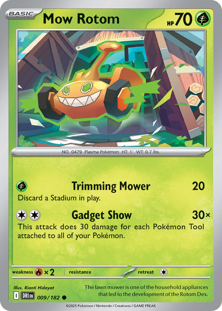 Mow Rotom 9 Destined Rivals Pokémon card
