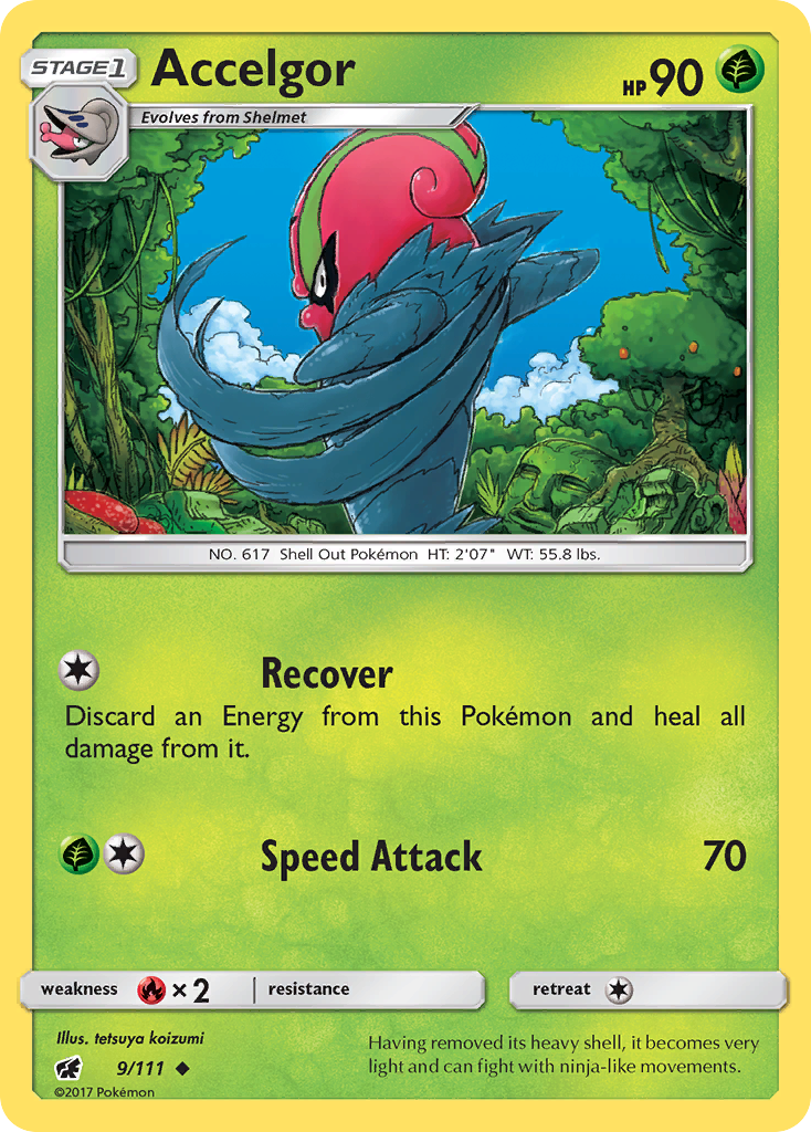 Accelgor 9 Crimson Invasion Pokémon card
