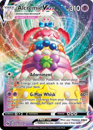 Alcremie VMAX 023 Prize Pack Series One Pokémon card