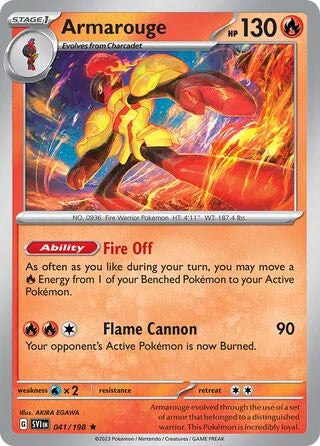 Armarouge 041 Prize Pack Series Four Pokémon card