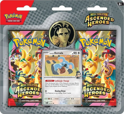 Pokemon TCG: Ascended Heroes Collection – 2 Pack Blister - Larry