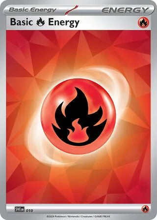 Basic Fire Energy 010 Prize Pack Series Seven Pokémon card