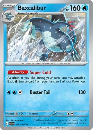 Baxcalibur 060 Prize Pack Series Four Pokémon card