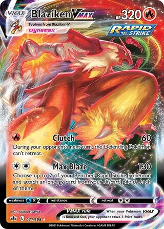 Blaziken VMAX 021 Prize Pack Series One Pokémon card