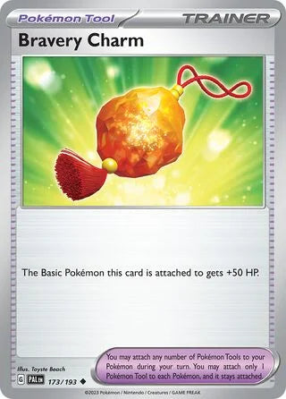 Bravery Charm 173 Prize Pack Series Four Pokémon card