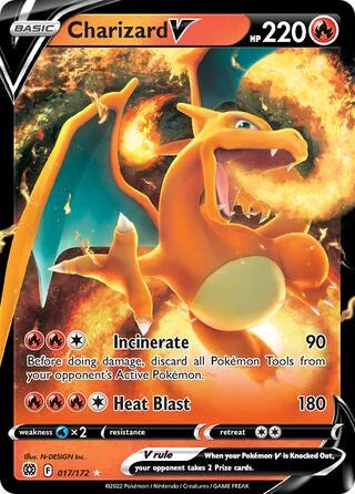 Charizard V 017 Prize Pack Series Two Pokémon card