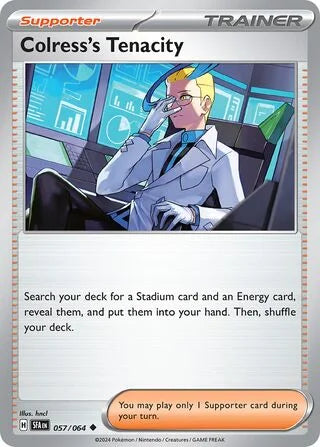 Colress's Tenacity 057 Prize Pack Series Six Pokémon card