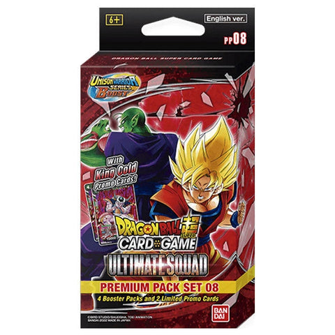DragonBall Super Card Game - Unison Warrior Series Set 8 - Ultimate Squad - Premium Pack