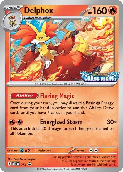 Delphox MEP074 Mega Evolution Promos Pokémon card