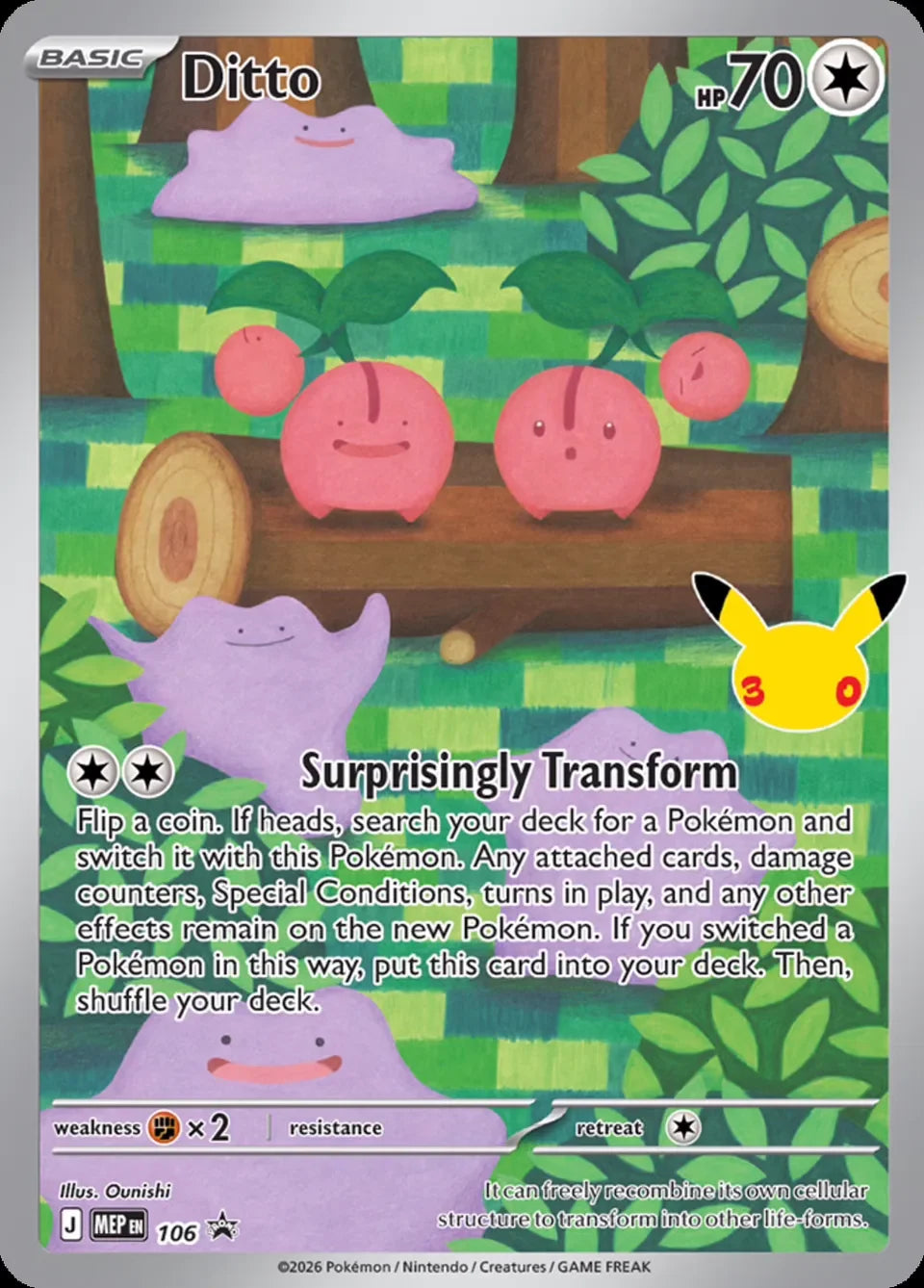 Ditto MEP106 Mega Evolution Promos Pokémon card