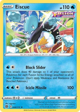 Eiscue 044 Prize Pack Series Two Pokémon card