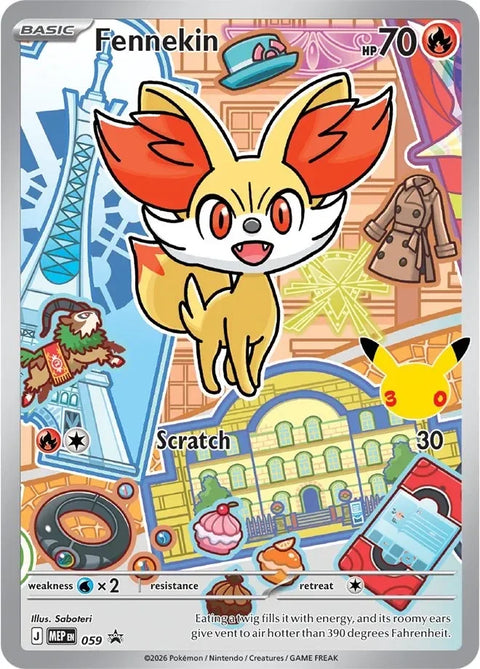Fennekin MEP059 Mega Evolution Promos Pokémon card