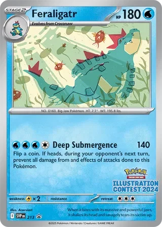 Feraligatr - 213/215 - Scarlet & Violet Black Star Promos