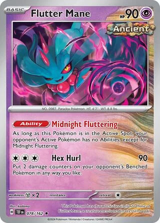 Flutter Mane 078 Prize Pack Series Five Pokémon card