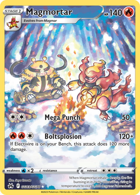 Magmortar GG03 Crown Zenith Galarian Gallery Pokémon card