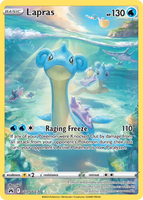 Lapras GG05 Crown Zenith Galarian Gallery Pokémon card