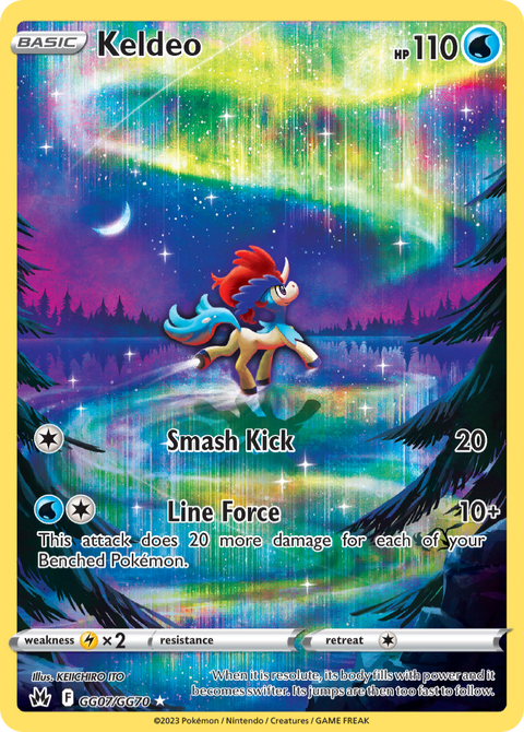 Keldeo GG07 Crown Zenith Galarian Gallery Pokémon card