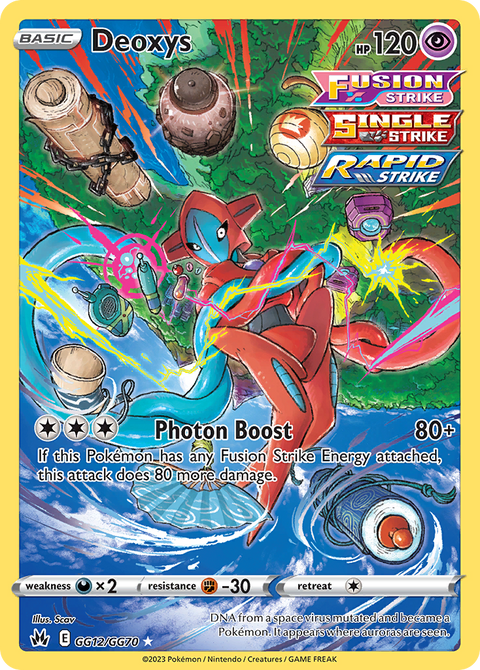 Deoxys GG12 Crown Zenith Galarian Gallery Pokémon card