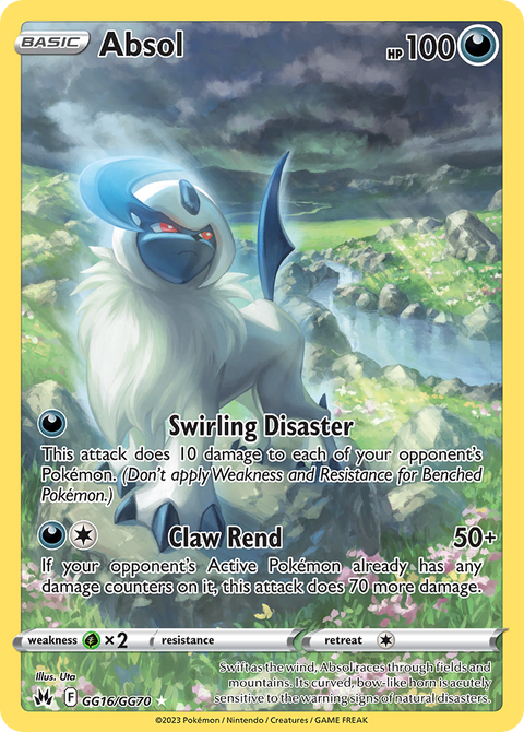 Absol GG16 Crown Zenith Galarian Gallery Pokémon card