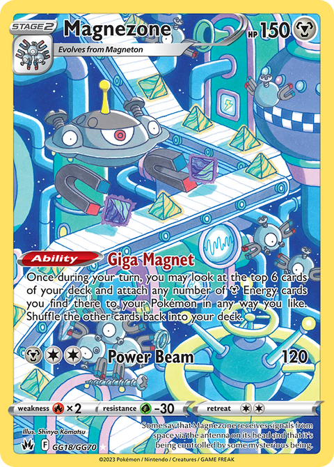 Magnezone GG18 Crown Zenith Galarian Gallery Pokémon card
