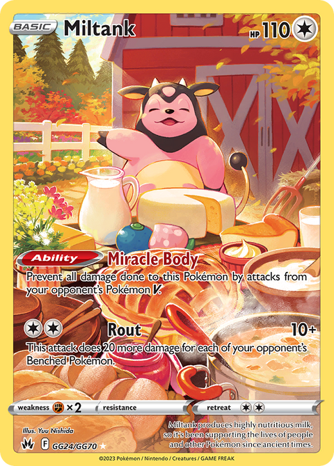 Miltank GG24 Crown Zenith Galarian Gallery Pokémon card
