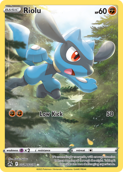 Riolu GG26 Crown Zenith Galarian Gallery Pokémon card