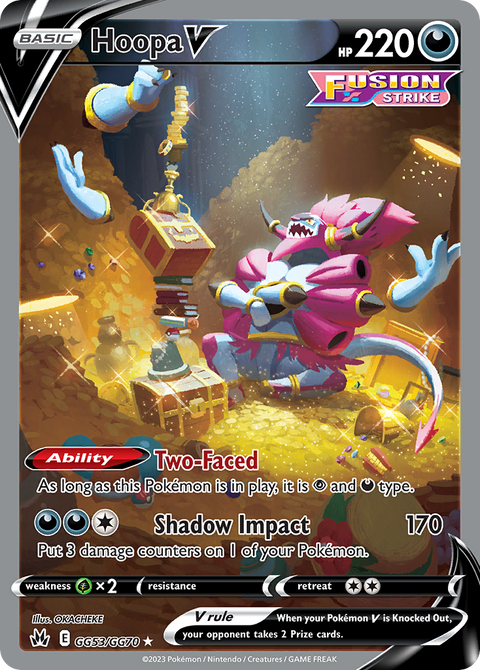Hoopa V GG53 Crown Zenith Galarian Gallery Pokémon card