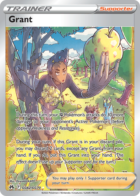 Grant GG62 Crown Zenith Galarian Gallery Pokémon card