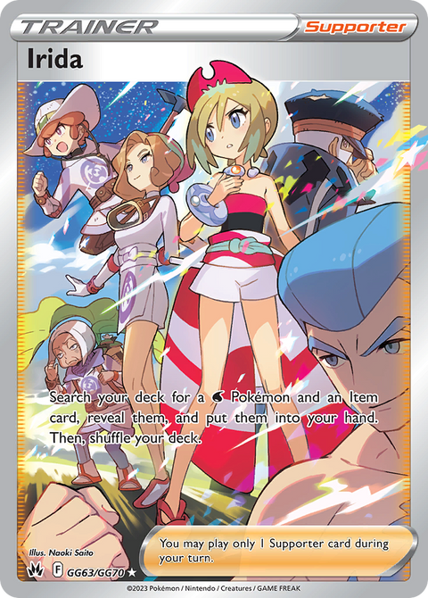 Irida GG63 Crown Zenith Galarian Gallery Pokémon card