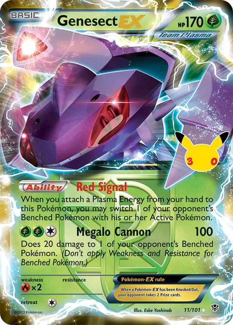 Genesect-EX 4 30th Celebration: Classic Collection Pokémon card