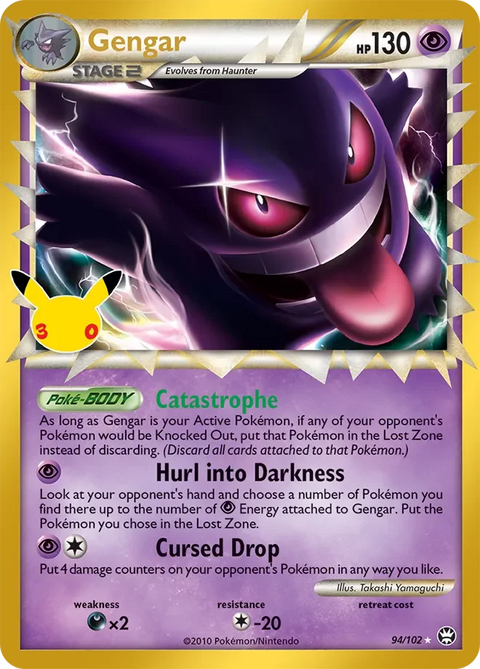 Gengar 18 30th Celebration: Classic Collection Pokémon card
