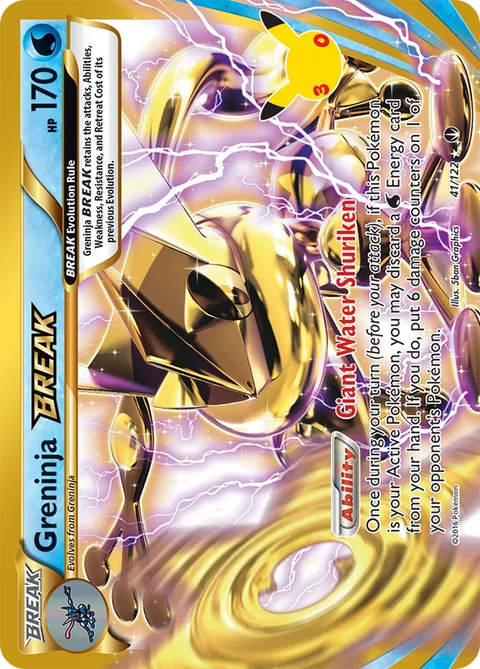 Greninja BREAK 9 30th Celebration: Classic Collection Pokémon card