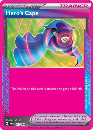 Hero's Cape 152 Prize Pack Series Five Pokémon card