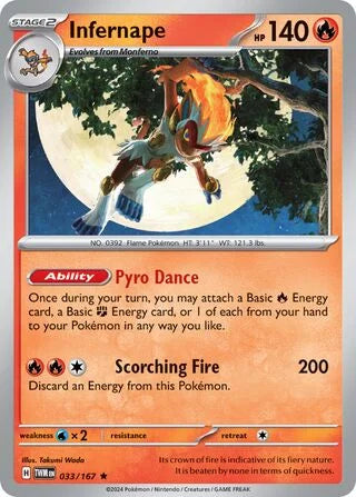 Infernape 033 Prize Pack Series Six Pokémon card
