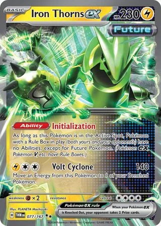 Iron Thorns ex 077 Prize Pack Series Six Pokémon card