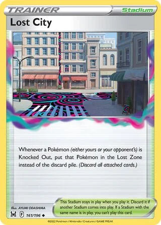 Lost City 161 Prize Pack Series Four Pokémon card