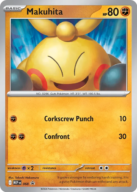 Makuhita MEP068 Mega Evolution Promos Pokémon card