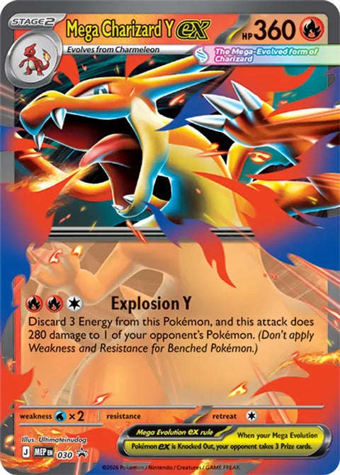 Mega Charizard Y ex MEP030 Mega Evolution Promos Pokémon card