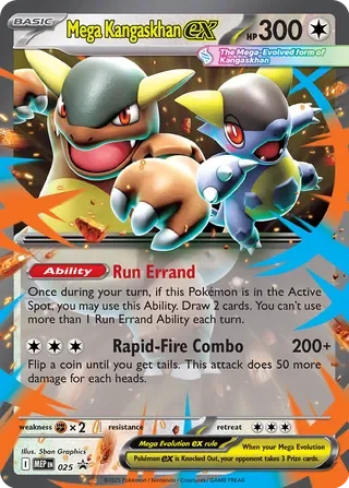 Mega Kangaskhan ex MEP025 Mega Evolution Promos Pokémon card