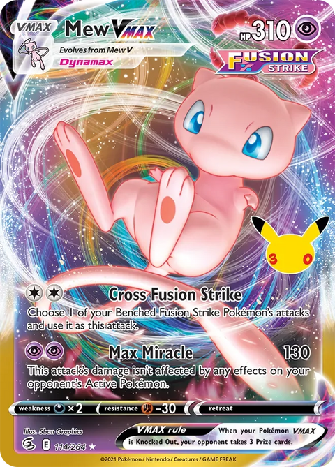 Mew VMAX 26 30th Celebration: Classic Collection Pokémon card