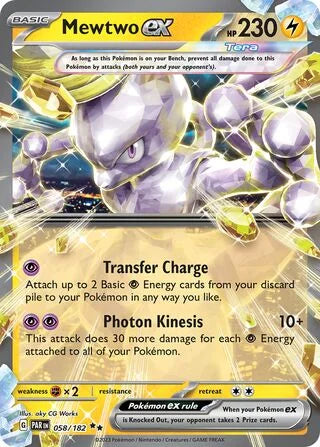Mewtwo ex 058 Prize Pack Series Five Pokémon card