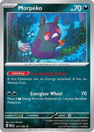 Morpeko 121 Prize Pack Series Five Pokémon card