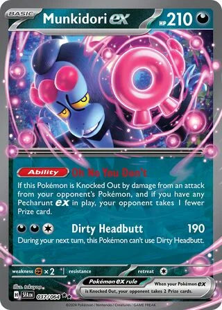 Munkidori ex 037 Prize Pack Series Six Pokémon card