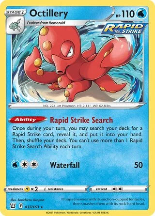 Octillery 037 Prize Pack Series One Pokémon card